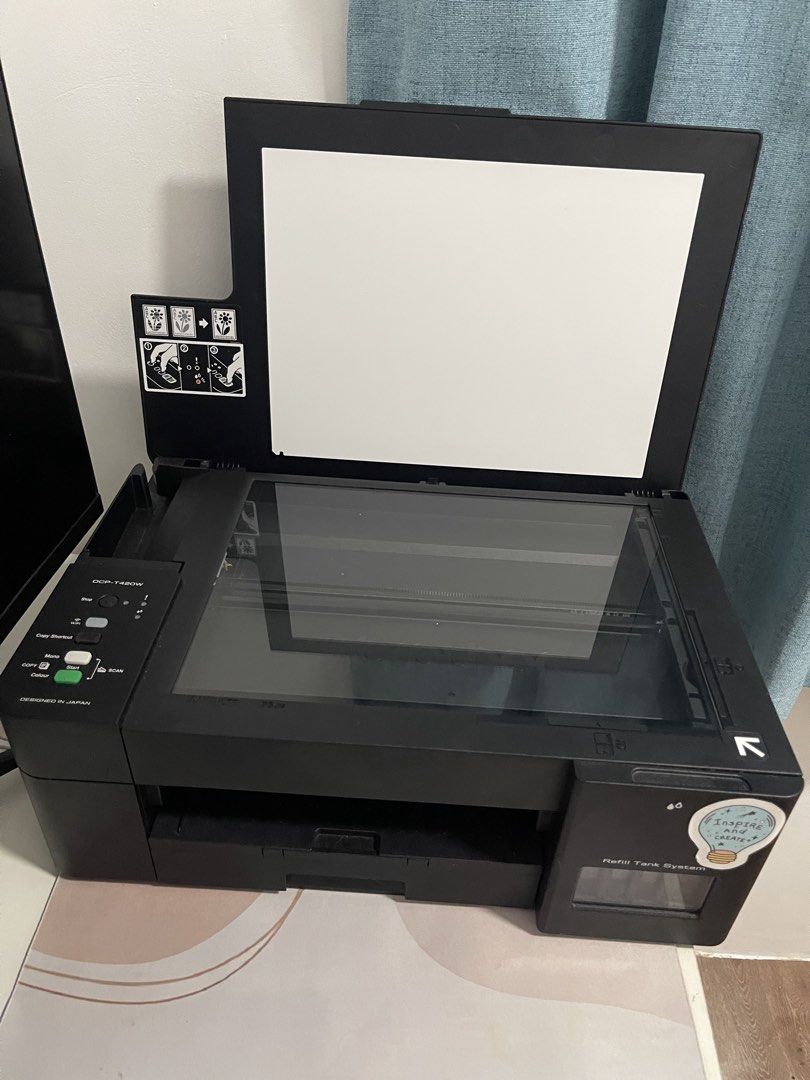 Brother DCP-T420W Refill Tank System Printer (Category: Printers, Scanners & Copiers) located in Manila. Submitted by shavielynt99771 (Listing ID 1467527589, Image 2). Description: - Model: Brother DCP-T420W Multi-Function Printer - Functions: Print, copy, scan with wireless connectivity - Ink System: Refill tank system for low-cost, high-yield printing - Design: Compact black finish with a space-saving footprint, ideal for home offices or study 