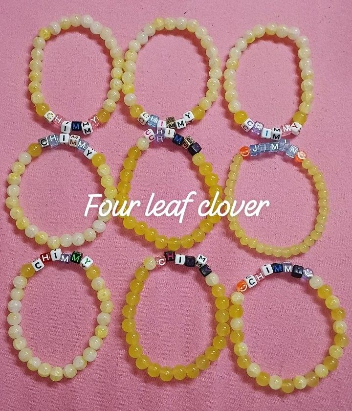 BTS BT21 CUSTOMIZED BRACELET CHIMMY JIMIN (Category: K-Wave Merchandise) located in Quezon City. Submitted by 4_leaf_clover (Listing ID 1467463485, Image 1). Description: 180/each on-hand ready to ship loc. qc / sdd jnt dm.