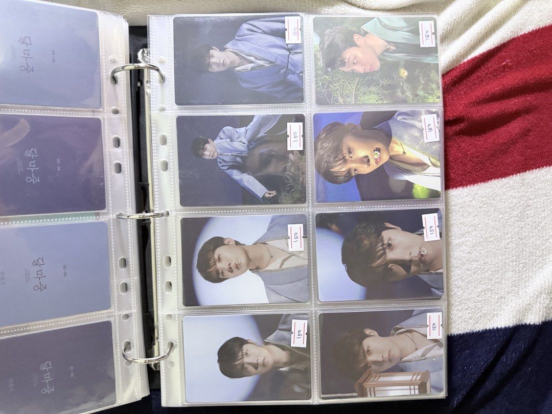 BTS Photo Cards Dalmajung (Category: K-Wave Merchandise) located in Manila. Submitted by kdd7141 (Listing ID 1467497227, Image 3). Description: - Official BTS J-Hope photocards - Stored neatly inside protective binder sleeves - Multiple concepts and outfits available - Individual prices marked on each plastic pocket - Message us to check availability and secure your cards.