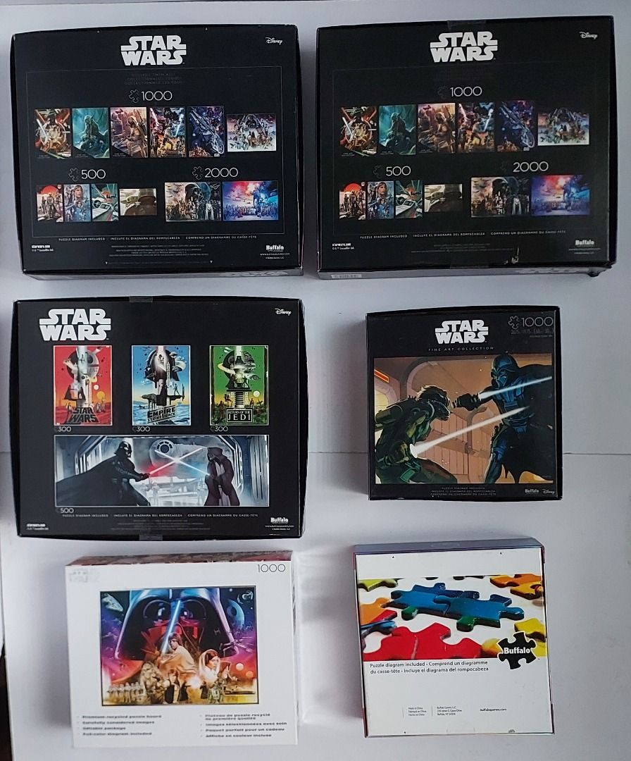 Buffalo Games Star Wars Puzzle Sets 500PC 2000PC MULTIPACK NewUSA (Category: Everything Else Others) located in Mandaluyong City. Submitted by bentapinas (Listing ID 1467485734, Image 2). Description: Assorted Star Wars Puzzle Sets by Buffalo Games. From 500 to 2000 Piece and Multi Packs. Price differs for each set. Only 1 set available for each puzzle type. Bought directly in the USA. Guaranteed original. Meet ups preferably in Mandaluyong (Boni