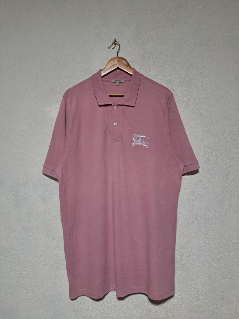 Burberry Big Logo Poloshirt (Category: Tshirts & Polo Shirts ) located in Dumaguete. Submitted by jayarbajad49160 (Listing ID 1467495652, Image 1). Description: Burberry Big Logo Polo Shirt - 850 add sf Excellent Condition Color rate:9.8/10 Issue: Minimal Stains ( Last 3 Pics) Size Large Width:22 Length:33 Loc dumaguete city visayas.