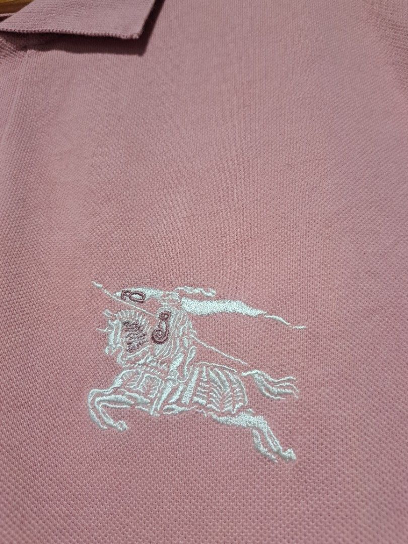 Burberry Big Logo Poloshirt (Category: Tshirts & Polo Shirts ) located in Dumaguete. Submitted by jayarbajad49160 (Listing ID 1467495652, Image 3). Description: Burberry Big Logo Polo Shirt - 850 add sf Excellent Condition Color rate:9.8/10 Issue: Minimal Stains ( Last 3 Pics) Size Large Width:22 Length:33 Loc dumaguete city visayas.