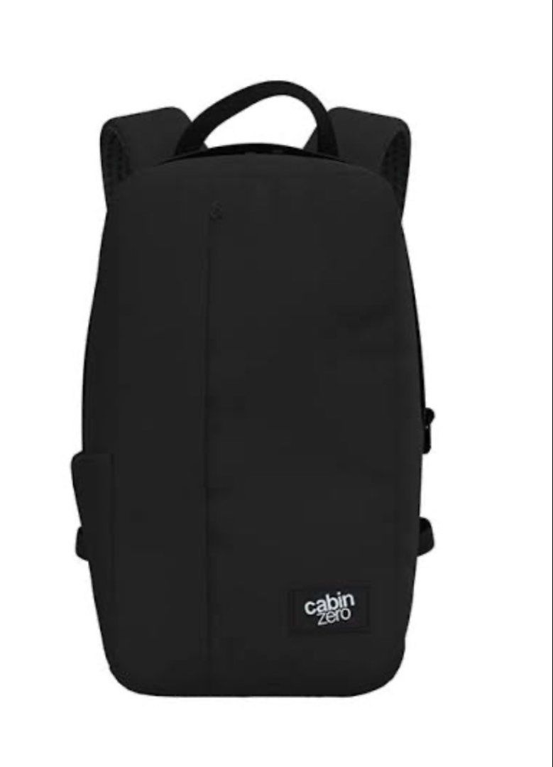 CabinZero Flight 12L Small Flight Backpack Absolute Black (Category: Backpacks) located in Manila. Submitted by _minimalist__ (Listing ID 1467312820, Image 1). Description: - Brand: CabinZero Flight 12L Small Flight Backpack - Color: Absolute Black - Condition: Almost brand new with original tags attached (includes Okoban tracking tag) - Comfort: Padded mesh shoulder straps and breathable back panel - Storage: Internal sleeve and zippered mesh po