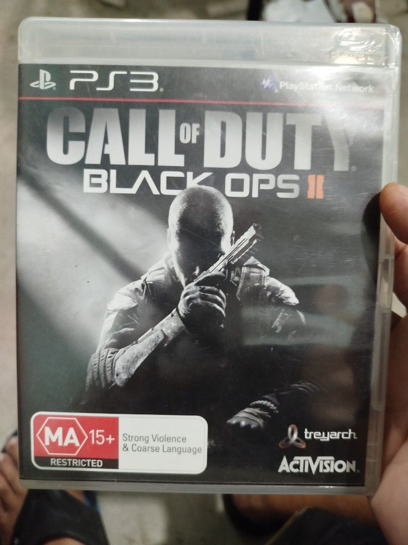 Call of Duty Black Ops 2 PS3 Game (Category: PlayStation) located in Subic. Submitted by regiedaniel01 (Listing ID 1467535096, Image 1). Description: - Title: Call of Duty Black Ops II - Platform: PlayStation 3 (PS3) - Region: PAL format - Rating: MA 15+ (Strong violence & coarse language) - Included: Original case, game disc, and manual booklet - Condition: Clean disc surface, case closes properly with no cracks - Ideal for: Collectors and FPS f