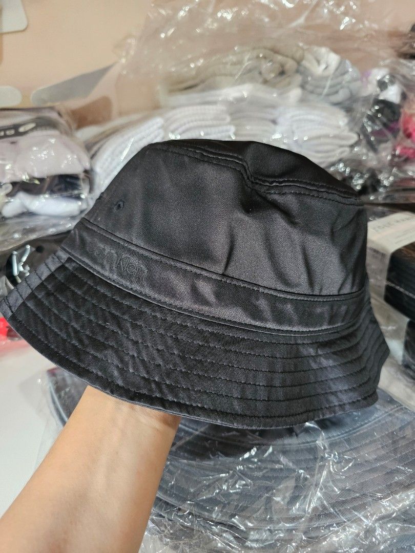 CALVIN KLEIN Bucket Hat - Black (Category: Caps & Hats) located in Quezon City. Submitted by senyoramaria2 (Listing ID 1467382256, Image 1). Description: CALVIN KLEIN Bucket Hat Black #USpasabuy.