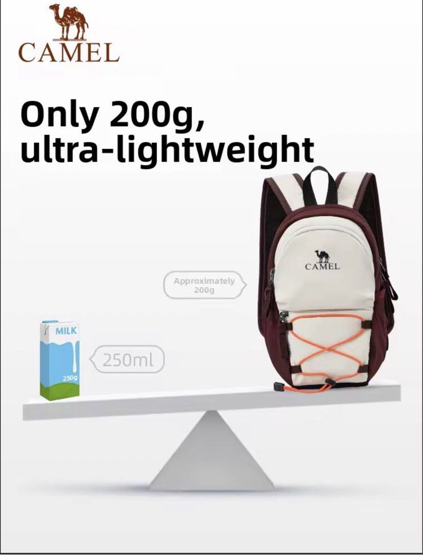Camel Ultra-Lightweight Casual Backpack (Category: Backpacks) located in Cavite. Submitted by emory_015 (Listing ID 1467581840, Image 3). Description: Brand new Camel backpack Super lightweight at just 200g, featuring multiple compartments, front bungee cords, and breathable mesh straps for all-day comfort. TAKE ALL 1000 Payment first basis ( BPI | GCASH ) ✨ SEND PROOF OF PAYMENT Mode of delivery ( LALAMOVE | SCO ) *Same day delivery - ( Lalamove