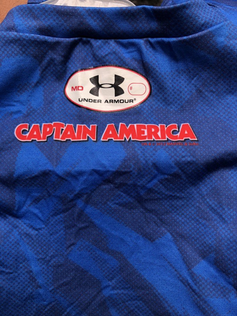 CAPTAIN AMERICA BY UNDER ARMOUR (Category: Tshirts & Polo Shirts ) located in Caloocan City. Submitted by -recycle_world. (Listing ID 1467372134, Image 2). Description: 17x 27 LASPIÑAS LOC PM IF INTERESTED .
