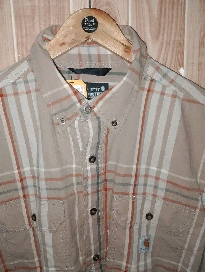 CARHARTT (Category: Tshirts & Polo Shirts ) located in Taguig. Submitted by clothingselection (Listing ID 1467443800, Image 3). Description: PTPA CARHARTT SHORT SLEEVE POLO BUTTON DOWN WIDTH 24 LENGTH 30 BNEW CONDITION NID WASH FRESH FROM BALE M 1299 FREE SHIP.