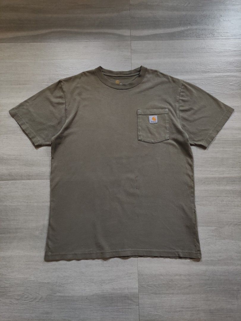 Carhartt K87 ARG Pocket Tee (Category: Tshirts & Polo Shirts ) located in Calamba. Submitted by alorbis96758 (Listing ID 1467467869, Image 1). Description: Chest Width : 22.5" Length : 30" Best Fit : Largel Tall Color Rate : 9.2 Flaws : Minimal Stain.