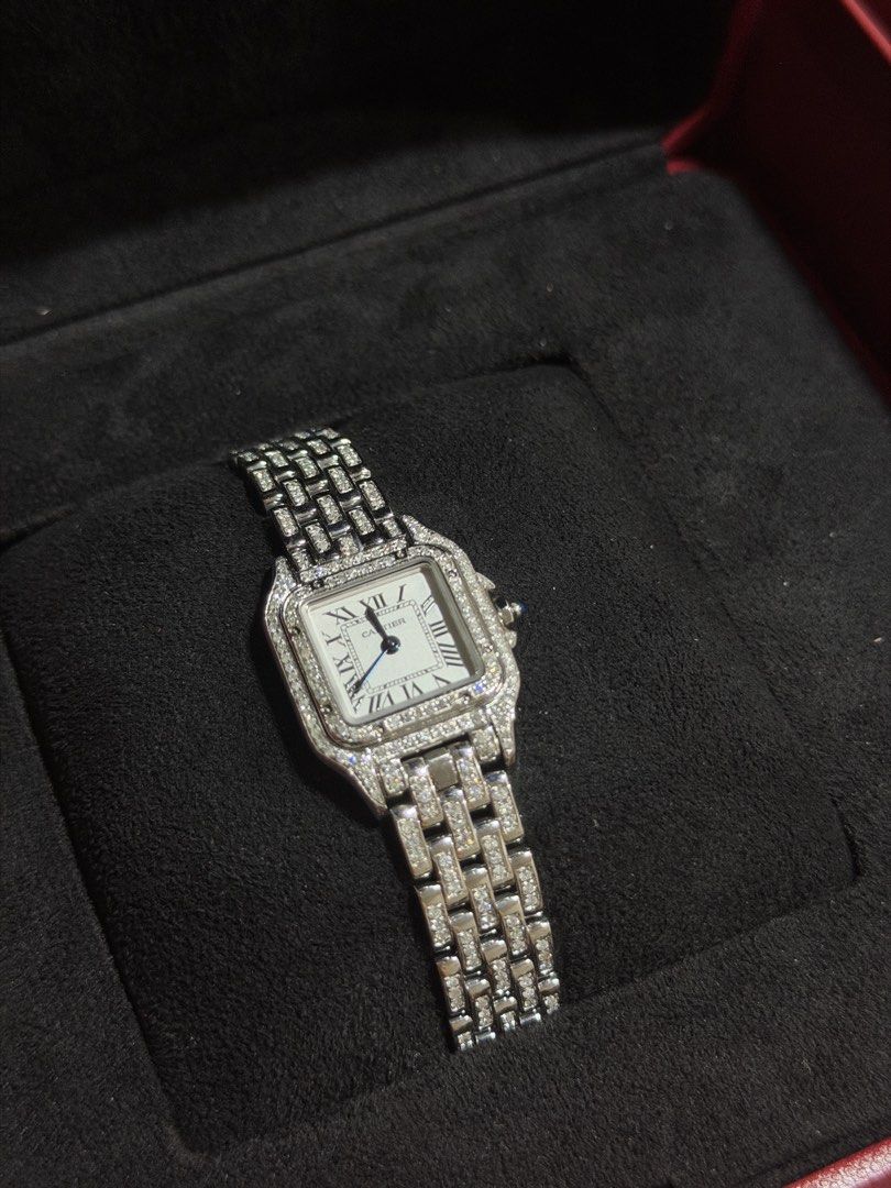CARTIER PANTHERE 2026 - SMALL (Category: Luxury Watches) located in Manila. Submitted by ghostride_1 (Listing ID 1467466735, Image 3). Description: CARTIER PANTHERE 2026 - SMALL ICED OUT - CUSTOM (W/ Certificate) BRANDNEW CONDITION COMPLETE BOX & PAPERS WITH AUTHENTICATION NEGO FOR SURE BUYERS.