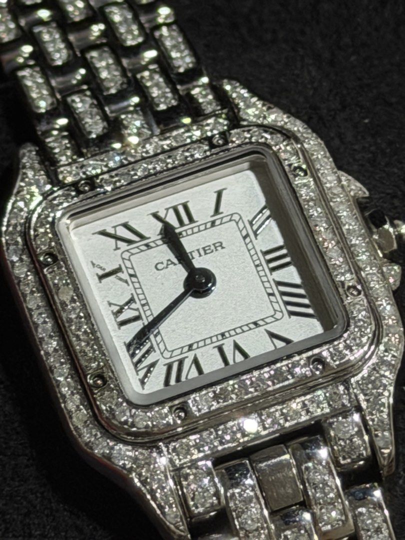 CARTIER PANTHERE 2026 - SMALL (Category: Luxury Watches) located in Manila. Submitted by ghostride_1 (Listing ID 1467466735, Image 2). Description: CARTIER PANTHERE 2026 - SMALL ICED OUT - CUSTOM (W/ Certificate) BRANDNEW CONDITION COMPLETE BOX & PAPERS WITH AUTHENTICATION NEGO FOR SURE BUYERS.