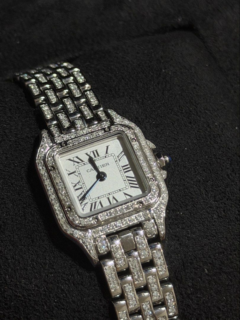CARTIER PANTHERE 2026 - SMALL (Category: Luxury Watches) located in Manila. Submitted by ghostride_1 (Listing ID 1467466735, Image 1). Description: CARTIER PANTHERE 2026 - SMALL ICED OUT - CUSTOM (W/ Certificate) BRANDNEW CONDITION COMPLETE BOX & PAPERS WITH AUTHENTICATION NEGO FOR SURE BUYERS.