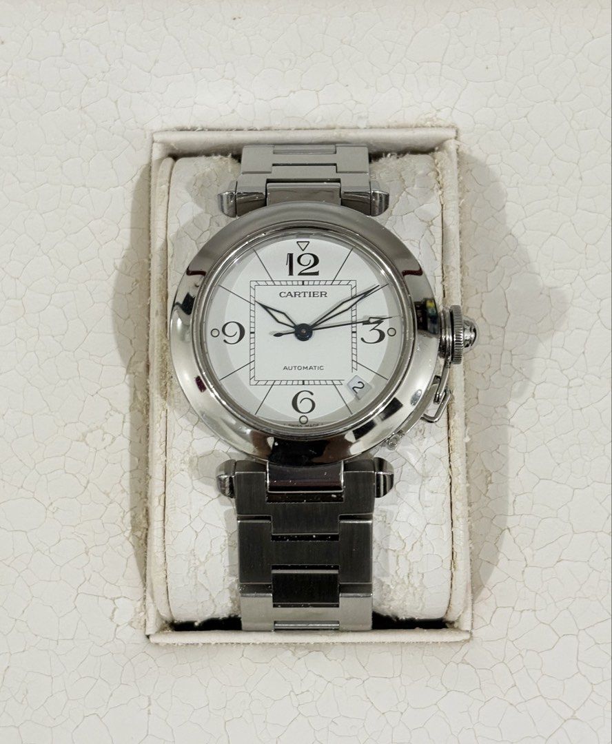 Cartier Pasha 35mm - Complete set (Category: Luxury Watches) located in Mandaluyong City. Submitted by brian.1988 (Listing ID 1467550090, Image 3). Description: 2016 Cartier Pasha 35mm - Complete set - Automatic movement with date function - 9/10 very good condition.