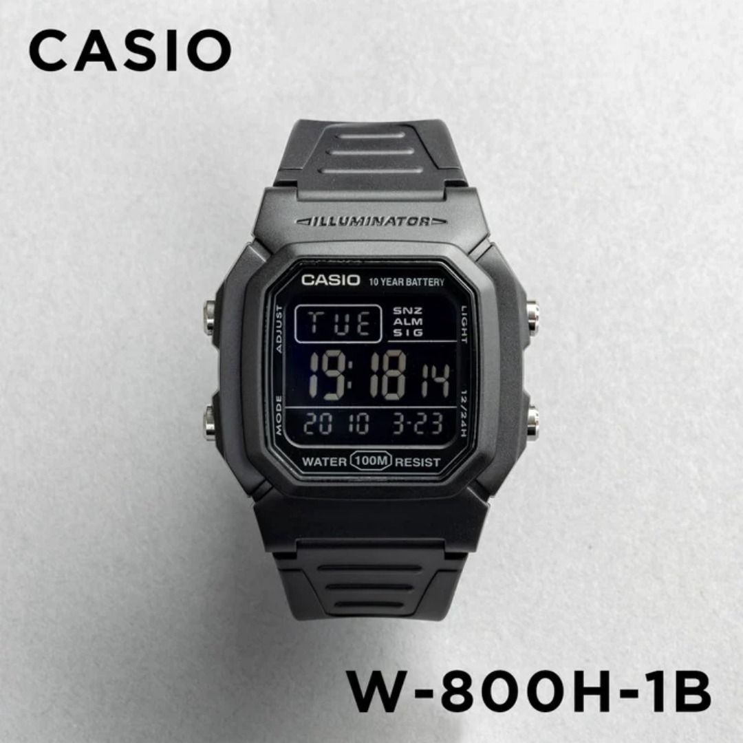 CASIO W-800H-1B (Negative Display) Blackout version (Category: Men's Watches) located in Makati City. Submitted by Xerberus (Listing ID 1467458773, Image 1). Description: Casio W-800H-1B (Negative Display): Features an inverted black-out face with light-colored digits. Simplicity defined — a streamlined digital watch with large display to clearly show the time at a glance. Comes equipped with 100-meter water resistance, a 10-year battery, LED bac