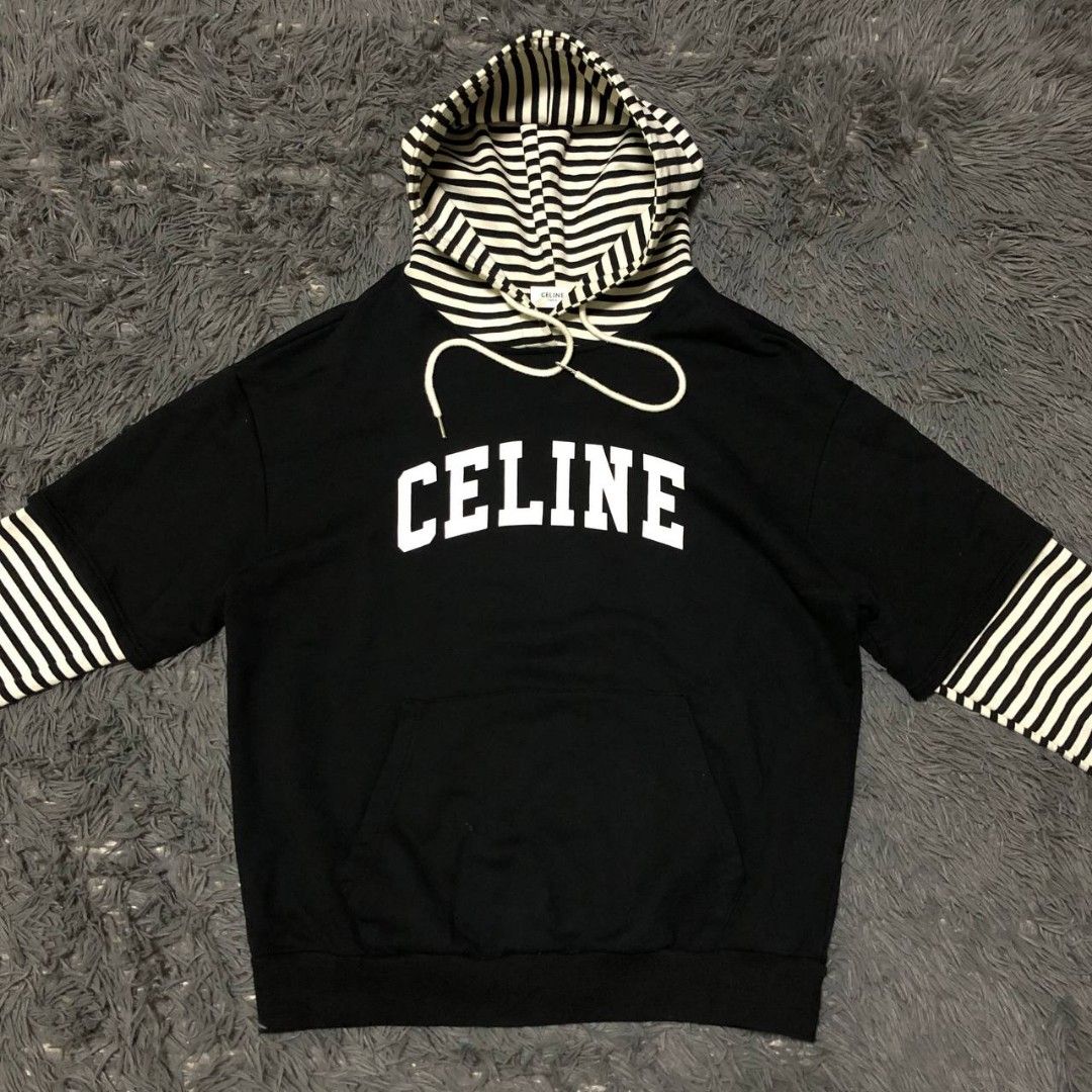 Celine Hoodie (Category: Activewear) located in Camiling. Submitted by thriftscape2024 (Listing ID 1467558051, Image 1). Description: Excellent Condition Color rate: 9/10 Issue: ❌❌❌ Dimes: W23xL27.
