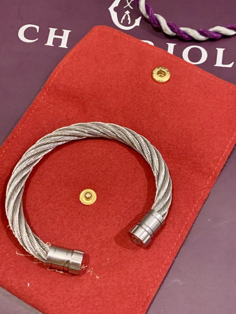 Celtic Cable Bangle (Category: Jewelry) located in Manila. Submitted by charlieandjacob (Listing ID 1467504725, Image 1). Description: Cha rriol Celtic Cable Bangle No more box Paperbag only Large Size A signature luxury open shank torque bracelet .