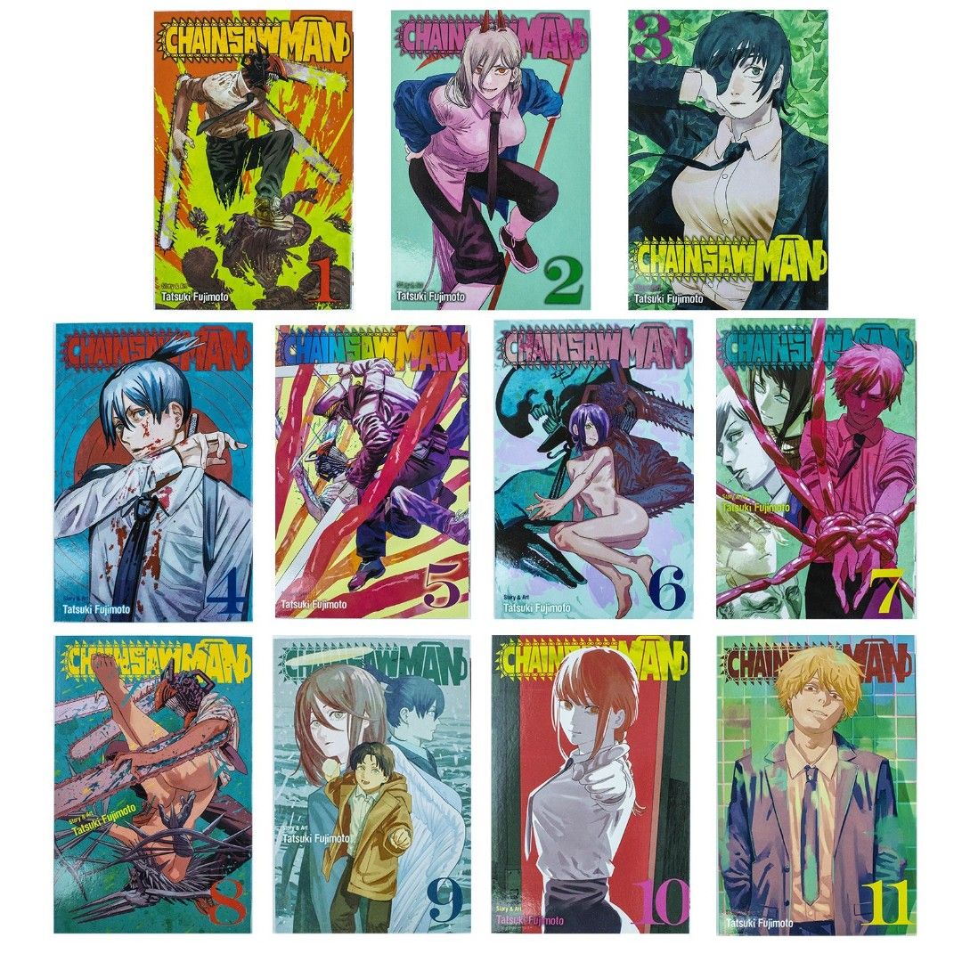 Chainsaw Man Manga Volumes 1–11 Set (Category: Comics & Manga) located in Davao. Submitted by kanjimangaonlinestore (Listing ID 1467539373, Image 1). Description: ₱3850 Set (Negotiable) •Chainsaw Man, Vol. 1–11 Condition: Like New Location: Davao City MOP: Gcash MOD: J&T / SPX.