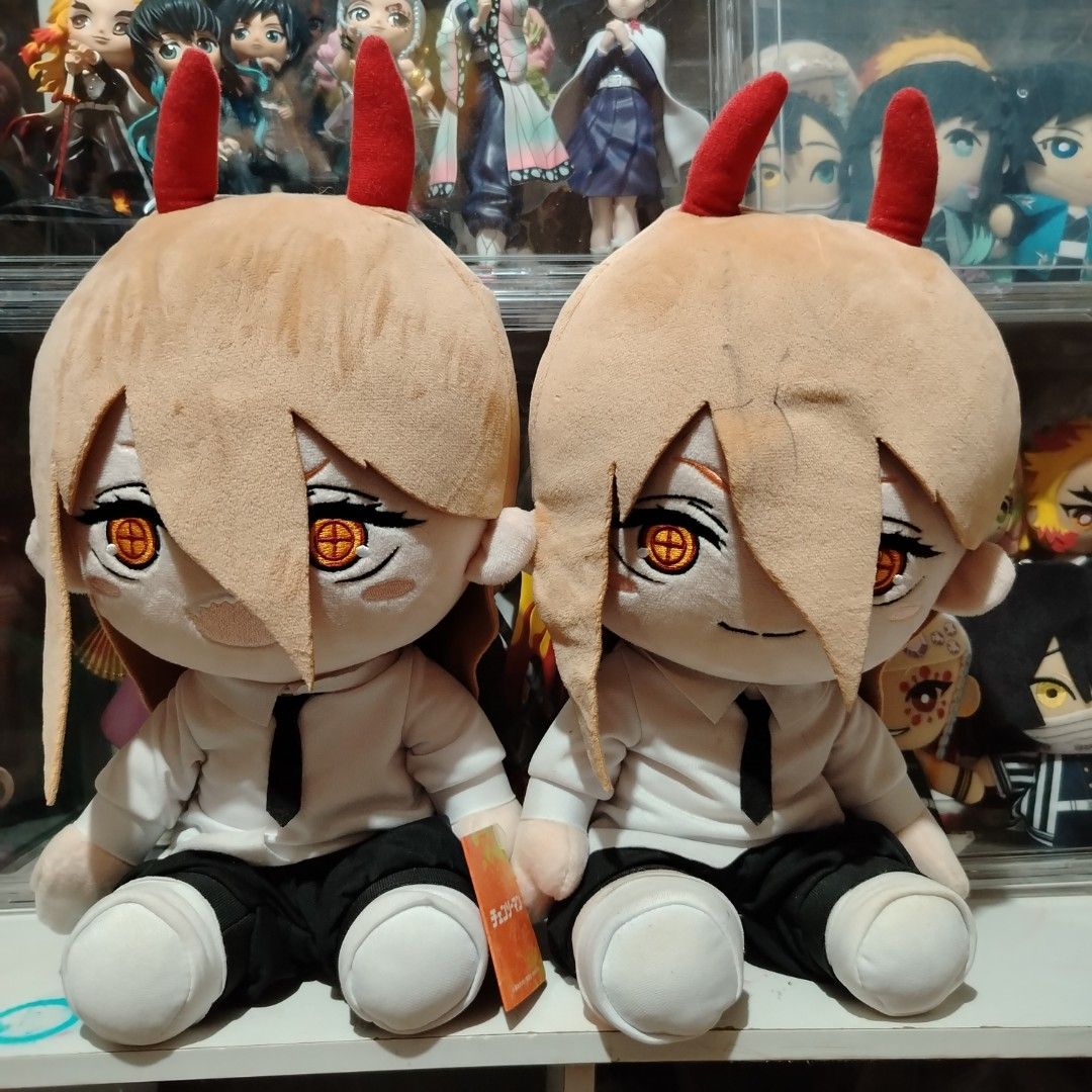 Chainsawman Power Big Taito Plush (Category: Plushies & Soft Toys) located in Binangonan. Submitted by ryubijanee (Listing ID 1467363661, Image 1). Description: ୧ ‧₊˚ 🍮 ⋅ ☆ selling my personal collection of power taito plushies • big smile version - 300 ( with pptag and etiketa ( no issue. need wash. expect some stains sa white shirt and white shoes dahil nakadisplay lang sya ) • light smile version - 250 ( no pptag but with etiketa. need wash d