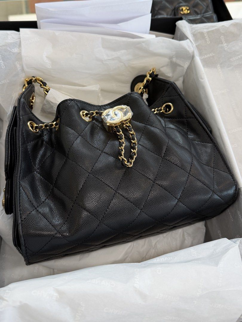 CHANEL C25 MINI BLACK CAVIAR GHW (Category: Luxury Bags & Wallets) located in Makati City. Submitted by theladyluxxe (Listing ID 1467379118, Image 2). Description: ✨CHANEL C25 MINI BLACK CAVIAR GHW✨ Microchipped Excellent condition Complete set with receipt 🏷️ 450k Only‼️ 💳 MOP: BPI/Bank Transfer/Gcash/Maya/Paypal DISCLAIMER: theladyluxxe is NOT AFFILIATED with any brand posted on this page. All rights, trademarks, and copyrights remain the pro