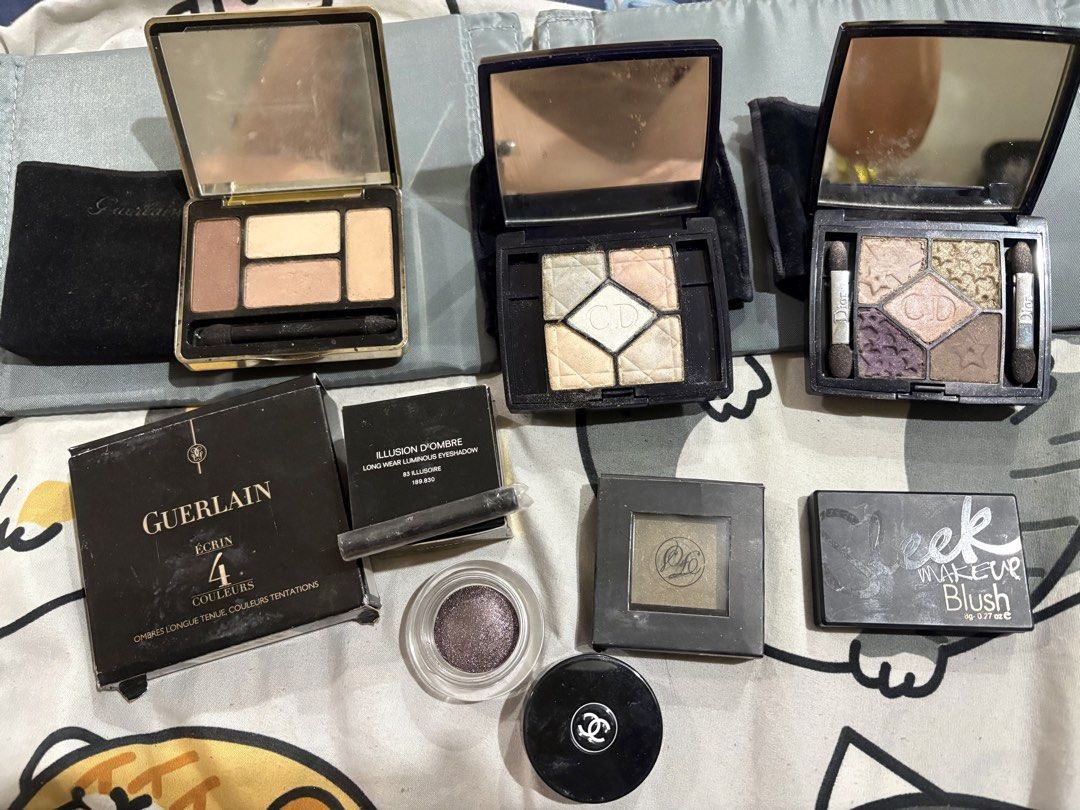 Chanel Dior Guerlain eyeshadow lot (Category: Makeup) located in Malolos. Submitted by 3Coolitz (Listing ID 1467474218, Image 2). Description: Buy at your own risk pls. These makeups have been with me for a while but only used a few times. Price + sf. .