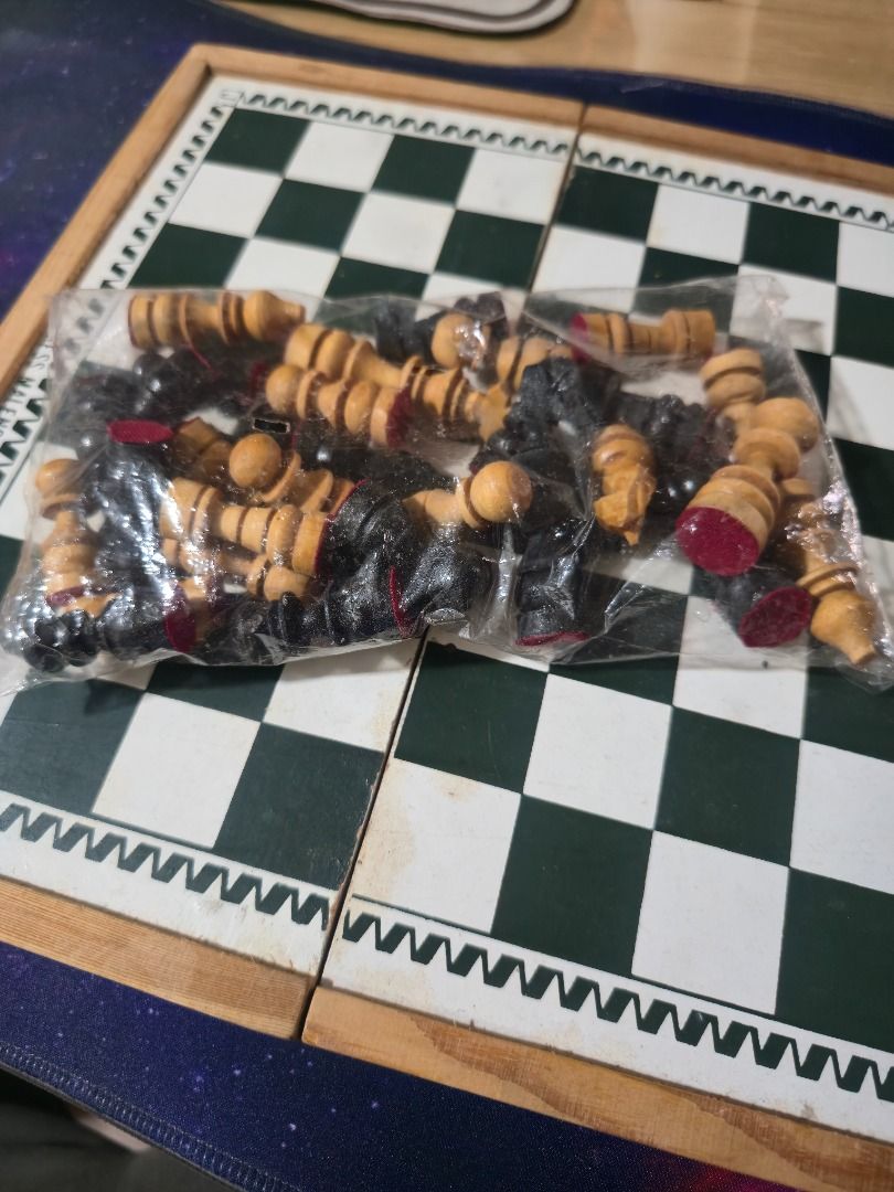 Chess Wooden Folding by Malengke (Category: Board Games & Puzzles) located in Mandaluyong City. Submitted by machblitz (Listing ID 1467473704, Image 2). Description: RFS: Proceeds for Medical Maintenance Funds. Used once SMS me for faster replies, and sure-deal is a priority. No swaps and/or trade-in transactions pls and thank you! - Classic strategy game, perfect for gifting or personal use - Includes a complete set of wooden chess pieces (seale
