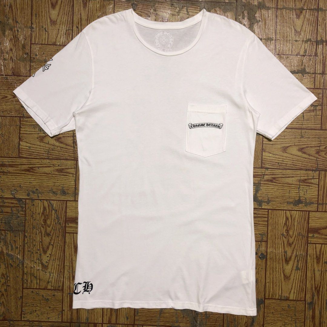 Chrome Hearts Multi-Cross / Cemetery Cross Pocket Tee (Category: Tshirts & Polo Shirts ) located in Dasmarinas. Submitted by corenyxmessy_3rd_account (Listing ID 1467549797, Image 1). Description: width - 20 length - 32.