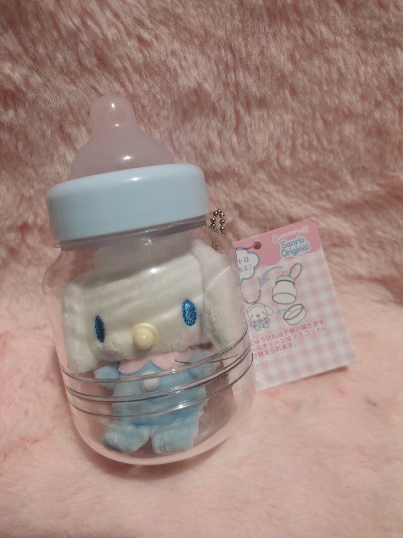 cinnamoroll baby bottle (Category: Plushies & Soft Toys) located in Bacoor. Submitted by Exedriae (Listing ID 1467442281, Image 1). Description: with pptag.