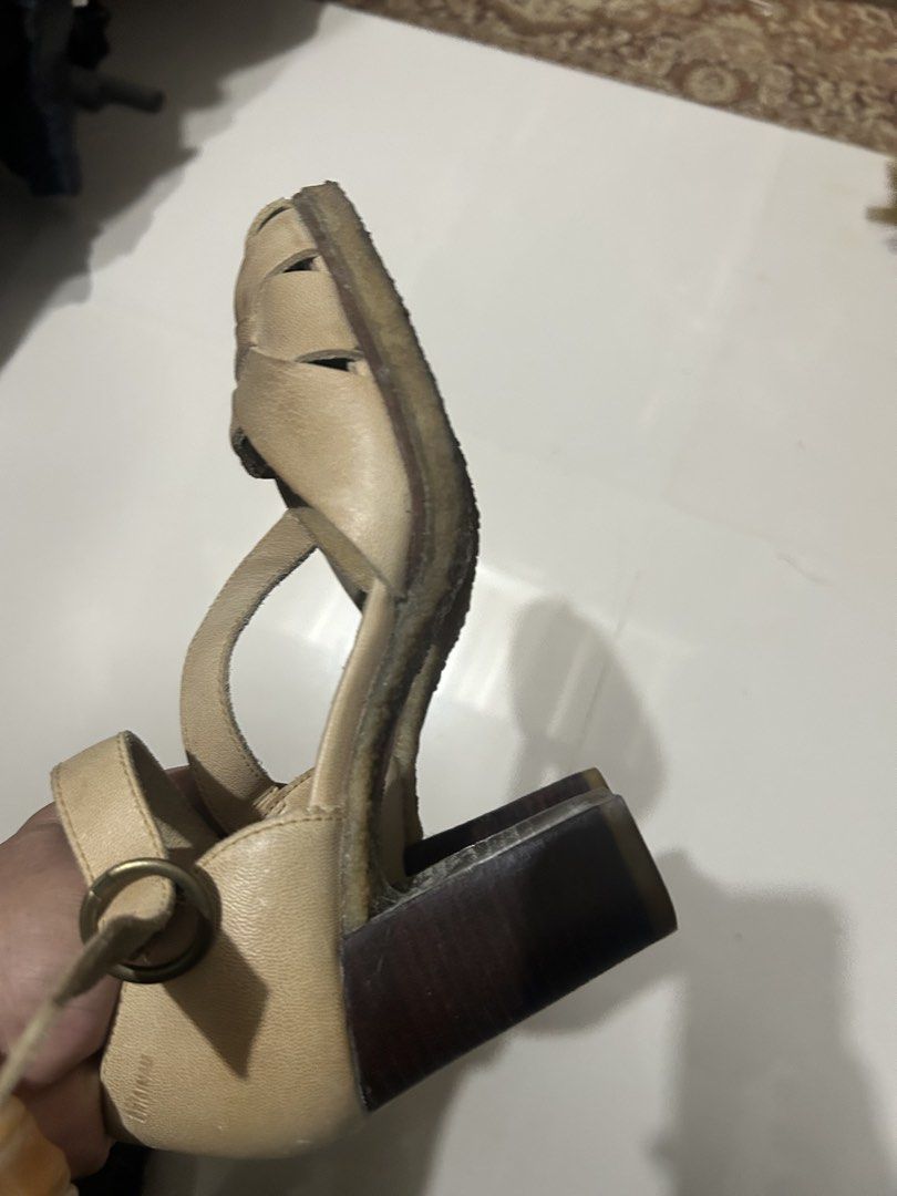 Clark's original made in brazil (Category: Sandals) located in Cavite. Submitted by cecitrifthshop (Listing ID 1467453733, Image 2). Description: The selected item is a pair of vintage-style Clarks Originals woven heeled sandals in a beige/tan colorway . .