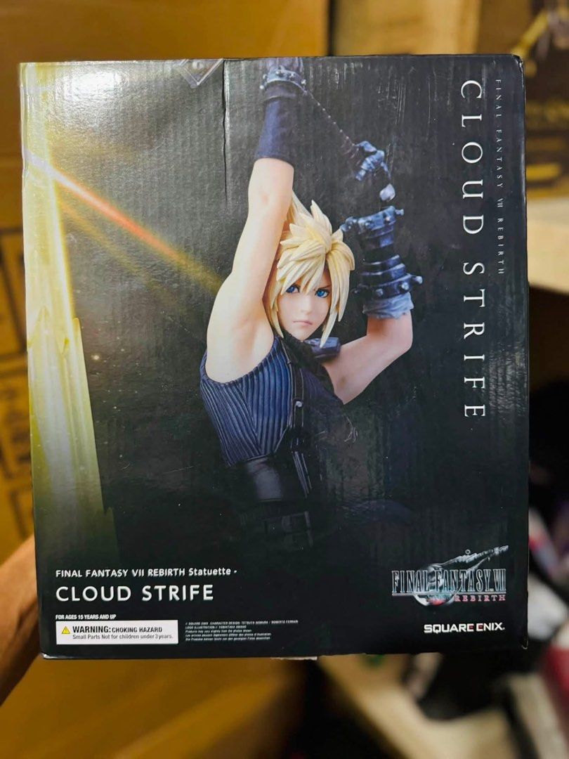 Cloud Strife Final Fantasy (Category: Figurines & Statues) located in Paranaque City. Submitted by icko007 (Listing ID 1467562968, Image 1). Description: Final Fantasy Vll Rebirth Square Enix Cloud Strife Brandnew Condition Price 3999 Dibs now pay now / No Rush Shipping ‼️ Location Paranaque Payment Gcash/Bpi Shipping Lalamove/Lbc Buyers Risk / Fee ‼️Seller is not responsible for: lost, stolen, or damaged packages..