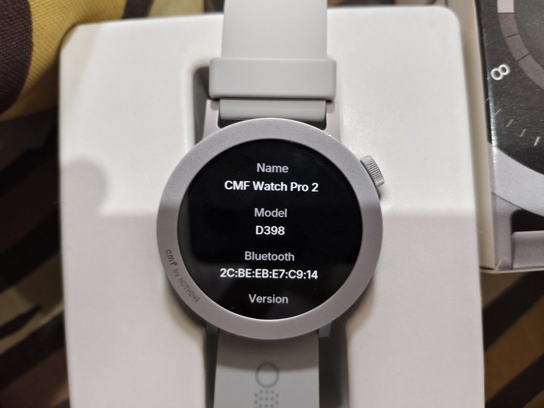 CMF Nothing Watch Pro 2 (Silver Gray) (Category: Wearables & Smart Watches) located in Manila. Submitted by busines58275 (Listing ID 1467439094, Image 3). Description: No issues, signs of use lang. Long battery life. Rfs: Going back to Samsung Watch. Inclusion: Original box and charger..