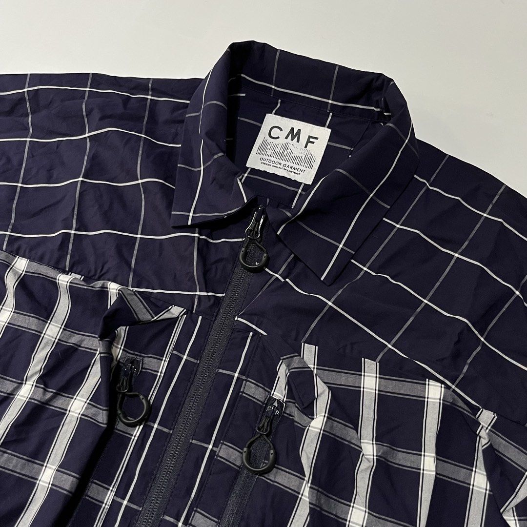 CMF Outdoor Garment Covered Shirt (Category: Coats, Jackets and Outerwear) located in Bacoor. Submitted by ItsShoeGood (Listing ID 1467449485, Image 3). Description: Size XL on tag 28 Width 28 Length Excellent/Pristine condition NO ISSUE All zippers working.