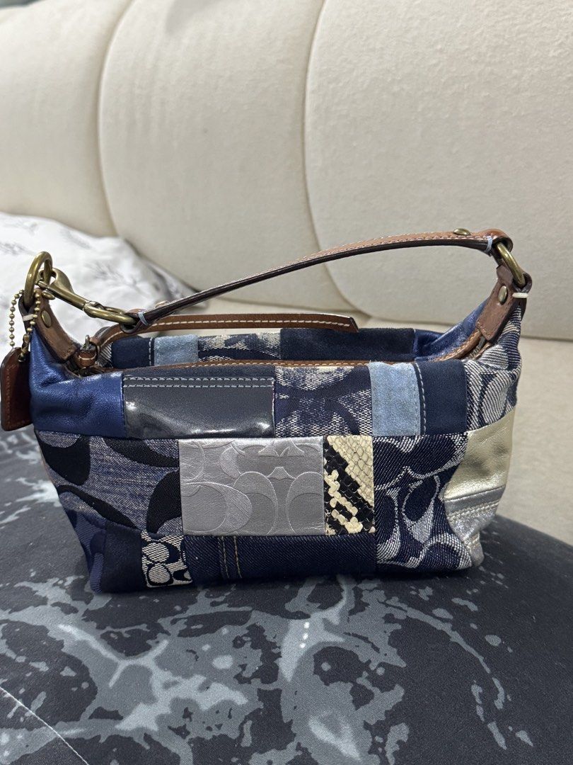 Coach Patchwork Denim Signature Mini Hobo Bag (Category: Luxury Bags & Wallets) located in Tarlac. Submitted by theaprincesstamesa (Listing ID 1467537679, Image 3). Description: -in good condition.