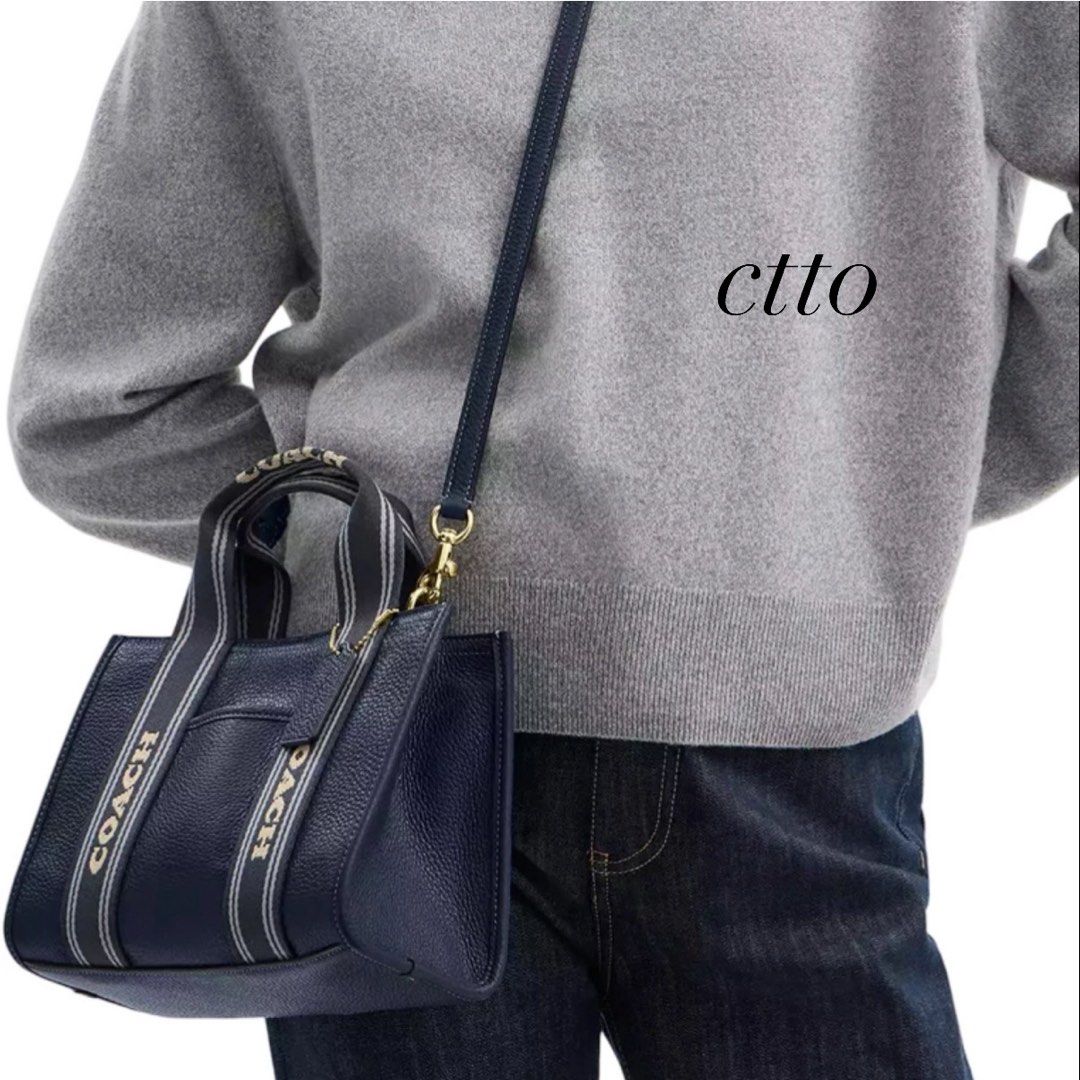 COACH Smith Tote 24 in Denim Multi 🇨🇦 (Category: Cross-body Bags) located in Pasig City. Submitted by kseauthenticfinds (Listing ID 1467449033, Image 2). Description: 𝗡𝗲𝘄 𝗔𝗿𝗿𝗶𝘃𝗮𝗹 ✨ Smith Tote 24 in Denim Multi 🇨🇦 Inclusion/s: tag and care card Pasig/Cainta on hand Product Details Refined pebble leather Handle: 3.75" drop Strap: Detachable 21.75" drop Outside open pocket Inside zip and multifunction pockets 9.5" (L) x 7" (H) x 4.5" (