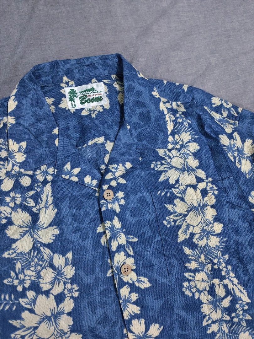 collection boom hawaiian shirt (Category: Tshirts & Polo Shirts ) located in Baguio. Submitted by used_clothing2600 (Listing ID 1467376017, Image 3). Description: collection boom hawaiian shirt size large excellent condition pit to pit 23.5 length 30 shoulders 21 sleeve length 10 P 500.