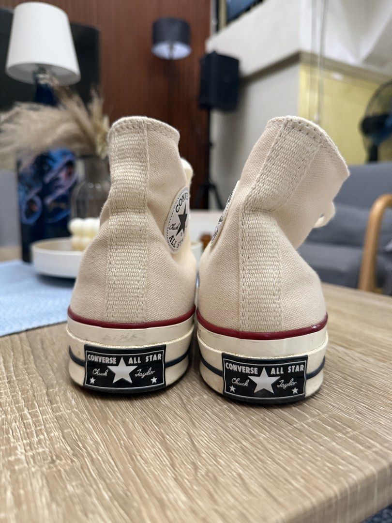 Converse Chuck 70 High Top Parchment Canvas Sneakers (Category: Sneakers) located in Marikina City. Submitted by reyesjannmarielle (Listing ID 1467461582, Image 2). Description: Original Chuck 70 High Cut Size 6W/23CM Used for a few times lang. Price negotiable 😊.