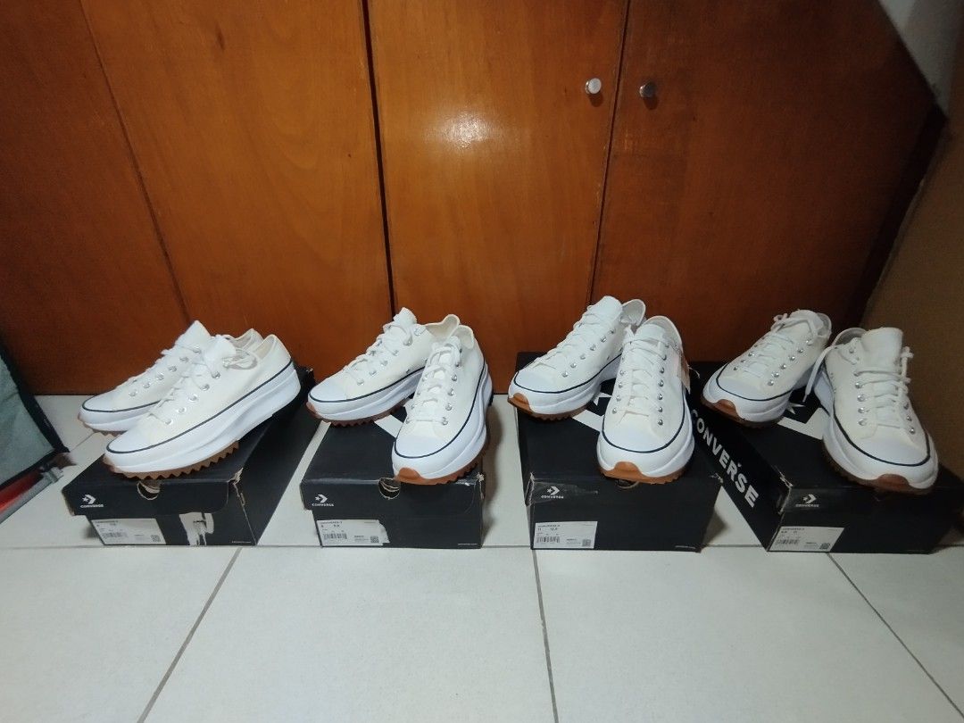 Converse Run Star Hike White Platform Sneakers (Category: Sneakers) located in Bacoor. Submitted by fastdeer-2d2a (Listing ID 1467535061, Image 1). Description: Converse Run Star Hike Low-Top Sneakers (White/Black/Gum, style code 168817C) -100% Bnew (Na stock sa Taguan) -100% Never been used -100% Legit OG -Unisex -Bacoor Molino Cavite -Sizes US Mens /Womens . 6/7.5 . 8/9.5 . 11/12.5 - Model: Converse Run Star Hike White Platform Sneakers - Condi