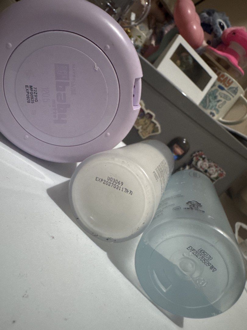 COSRX Skincare & Maybelline set (Category: Face Care) located in Quezon City. Submitted by martitay02 (Listing ID 1467379089, Image 2). Description: - COSRX Hydrium Watery Toner 199✅ (hyaluronic acid & allantoin, exp date 05/27~ see pic for juice level - 850 retail price in store, selling low❗️ - COSRX Oil-Free Ultra-Moisturizing Lotion with birch sap, 100 mL 299✅ exp date 03/27 (~50% full) - 1,070 retail price in store, selling low❗️ - Maybellin