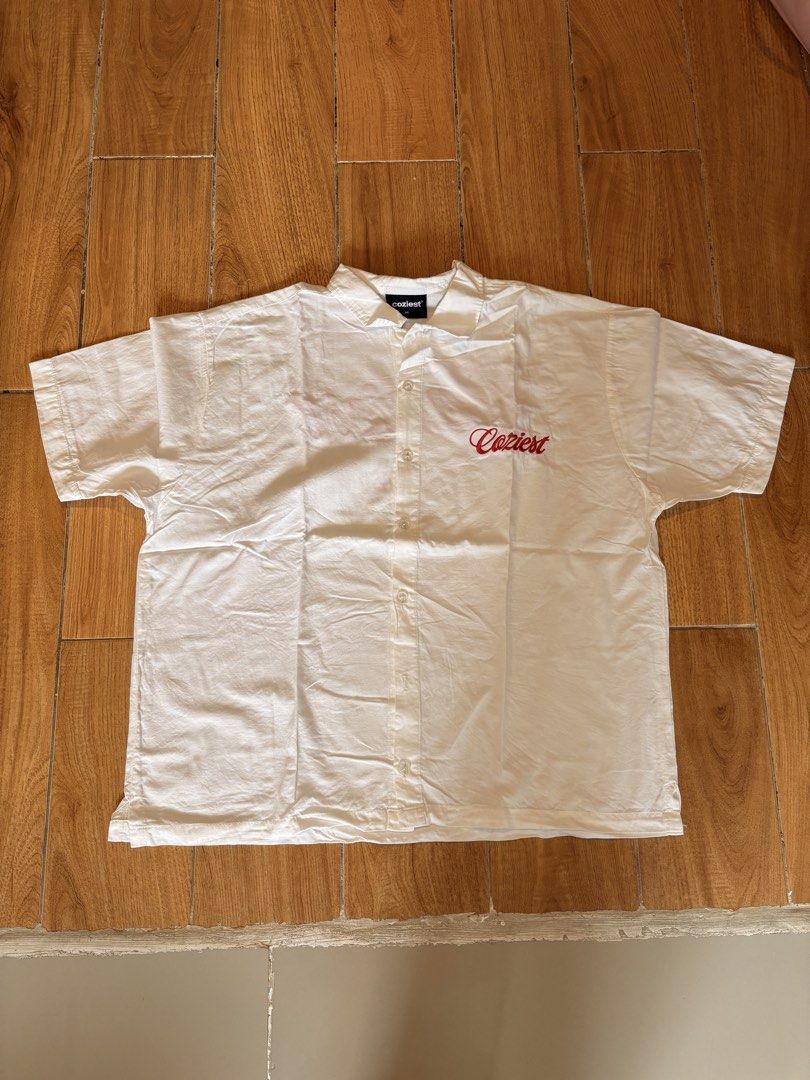 Coziest Button-Up Polo (Category: Shirts) located in Mandaluyong City. Submitted by boopiefinds (Listing ID 1467405057, Image 3). Description: Dimes: 25 length x 23 width.