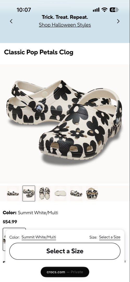 Crocs Classic Pop Petal Clogs in Summit White/Multi (M6W8) (Category: Slippers and slides) located in Bacoor. Submitted by t_cure (Listing ID 1467373734, Image 2). Description: Only fitted, never worn, with tags RFS: not my size Bought for Php 3,995.