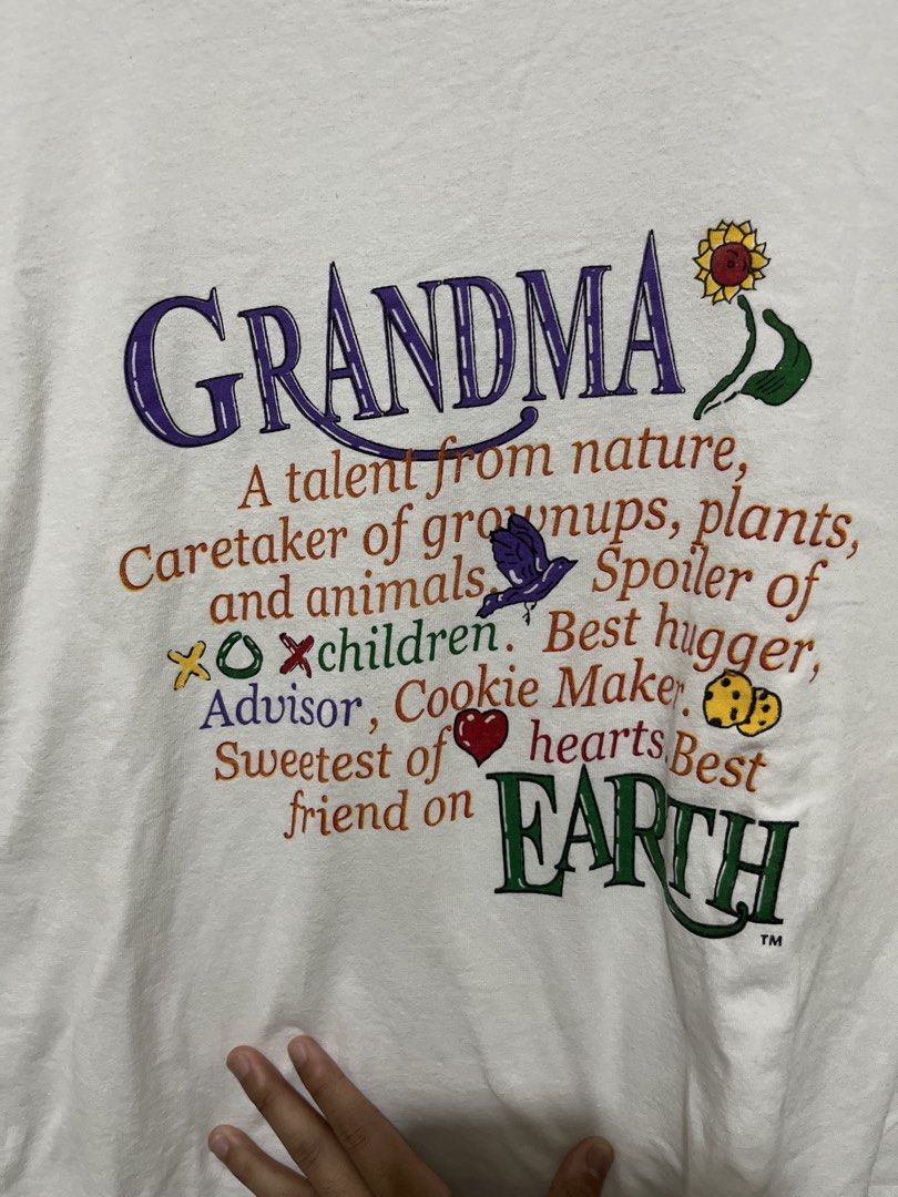 Cropped Grandma Statement Tee (Category: Tshirts & Polo Shirts ) located in Santa Cruz. Submitted by wecareaboutthingswedonothave (Listing ID 1467565534, Image 3). Description: Width - 24 Length - 24.5 L on tag Shipping will be shouldered by the buyer.