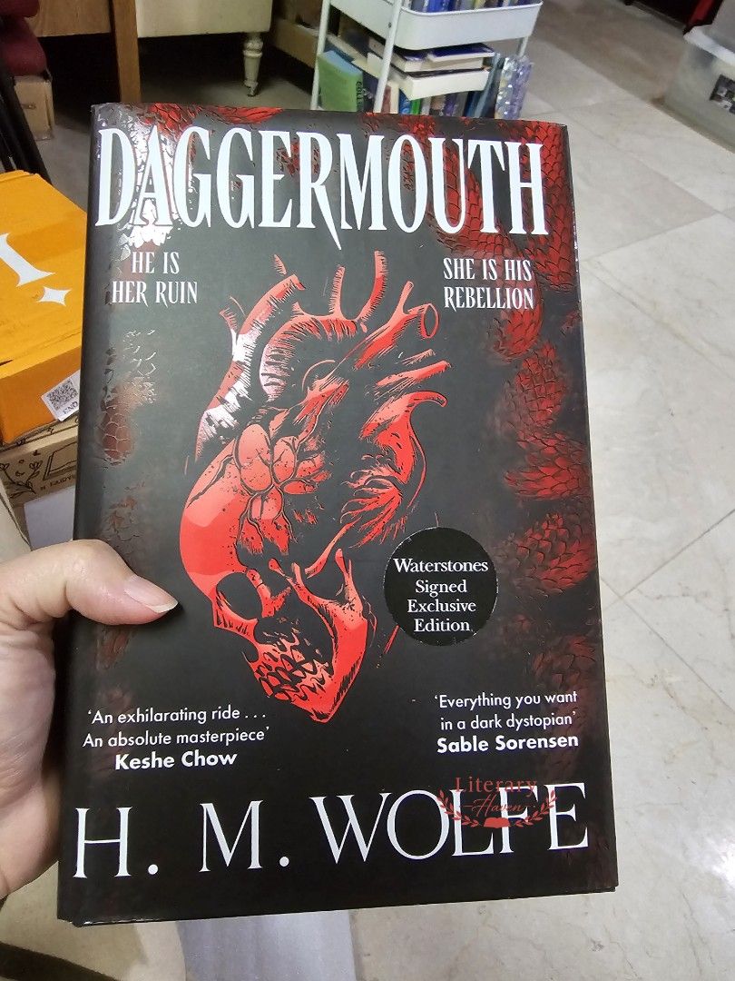 Updated price Daggermouth Waterstones Signed Exclusive Edition (Category: Storybooks) located in Mandaluyong City. Submitted by marilovesbooks (Listing ID 1467453222, Image 1). Description: on hand. shipped via air. LP ₱3700 mop maya gotyme maribank bank mod j&t ggx sdd cod/cop lbc.