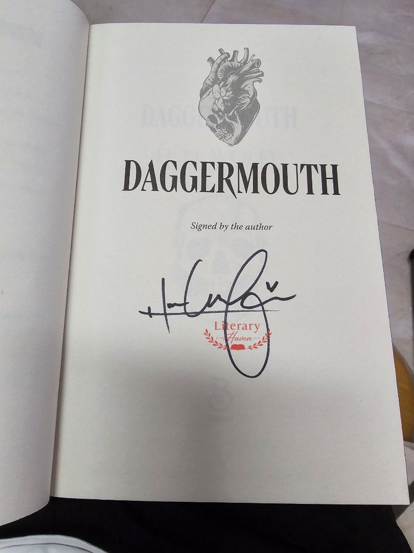 Updated price Daggermouth Waterstones Signed Exclusive Edition (Category: Storybooks) located in Mandaluyong City. Submitted by marilovesbooks (Listing ID 1467453222, Image 3). Description: on hand. shipped via air. LP ₱3700 mop maya gotyme maribank bank mod j&t ggx sdd cod/cop lbc.