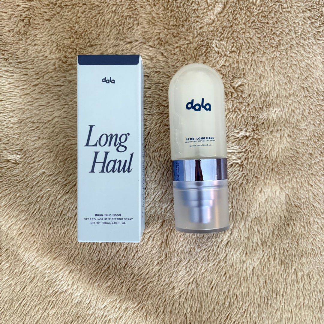 Dala Long Haul Setting Spray (Category: Makeup) located in San Juan City. Submitted by _ands_ (Listing ID 1467457628, Image 1). Description: - Around 90% of product remaining.