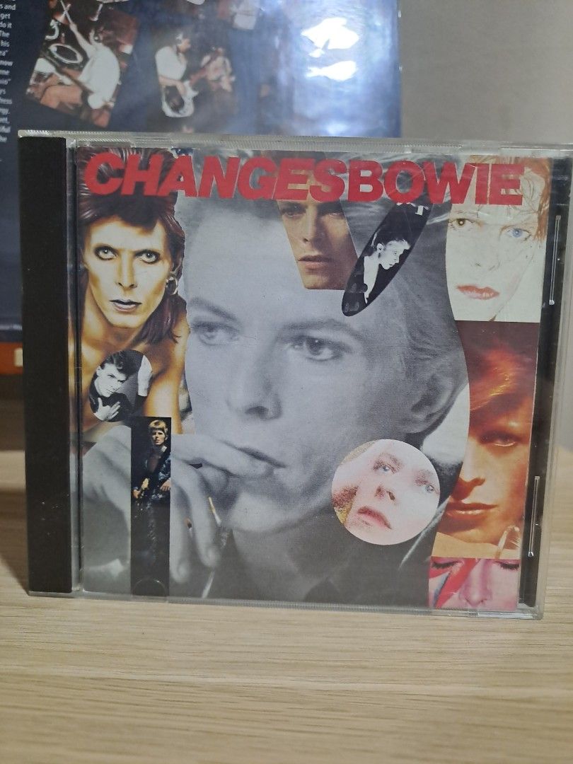 David Bowie ChangesBowie CD Album (Category: CDs & DVDs) located in Las Pinas. Submitted by cobieshop (Listing ID 1467505376, Image 1). Description: - Artist & Title: David Bowie - Changes - Format: Compilation CD in standard jewel case - Artwork: Iconic portrait collage spanning different eras - Condition: Minor surface wear on case from storage - Highlights: Classic tracks collection, must-have for rock music fans.