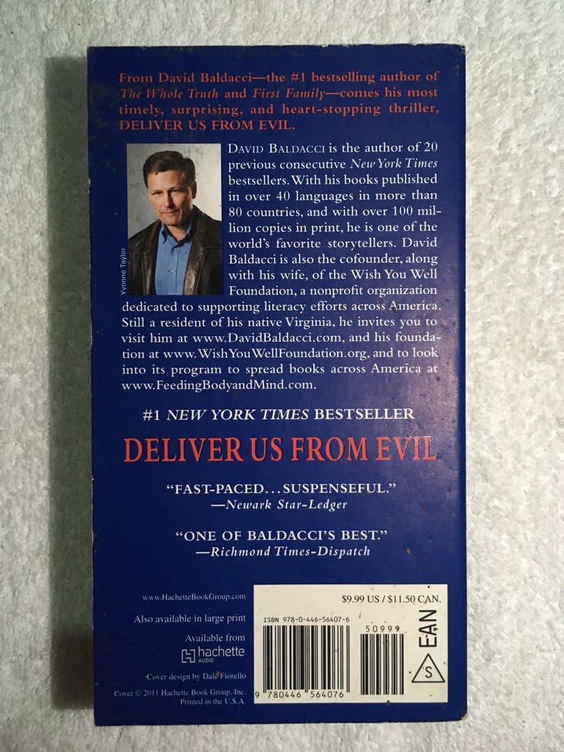 Deliver Us From Evil by David Baldacci Paperback (Category: Storybooks) located in Rosario. Submitted by c__tops (Listing ID 1467441146, Image 2). Description: RFS: declutter.
