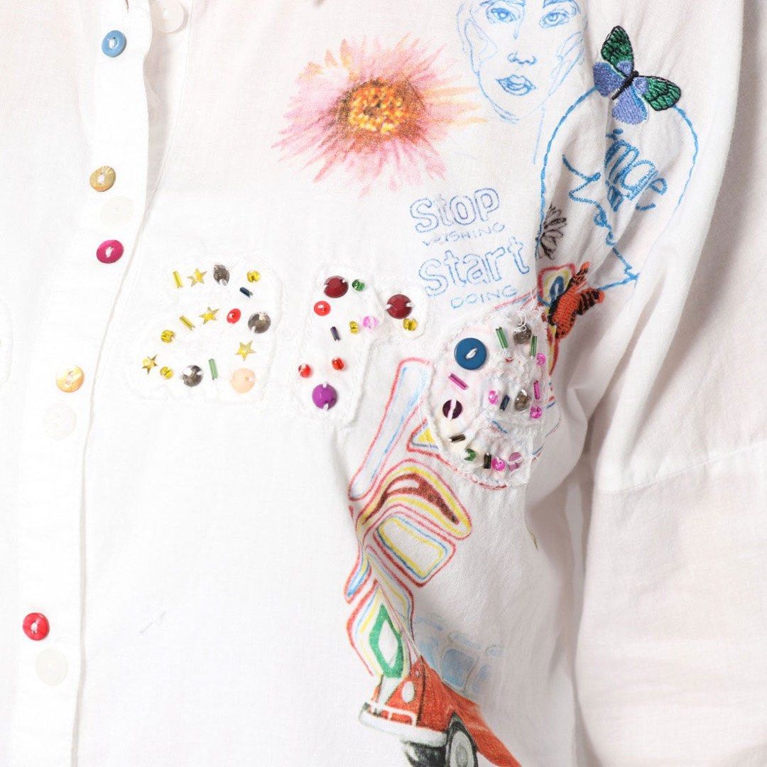 Desigual beaded sequins details graphic polo (Category: Longsleeves) located in Baguio. Submitted by thecloset.bg (Listing ID 1467550119, Image 2). Description: .