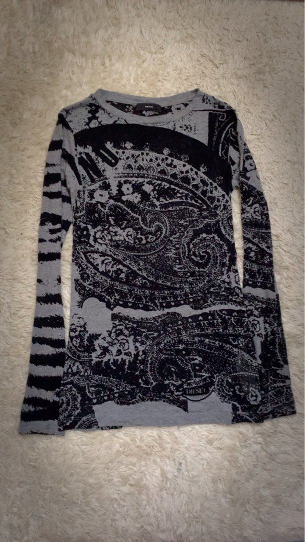Diesel long sleeve (Category: Activewear) located in Aloran. Submitted by cowskin_927 (Listing ID 1467594721, Image 1). Description: Diesel long sleeve Size medium 18 x 27.