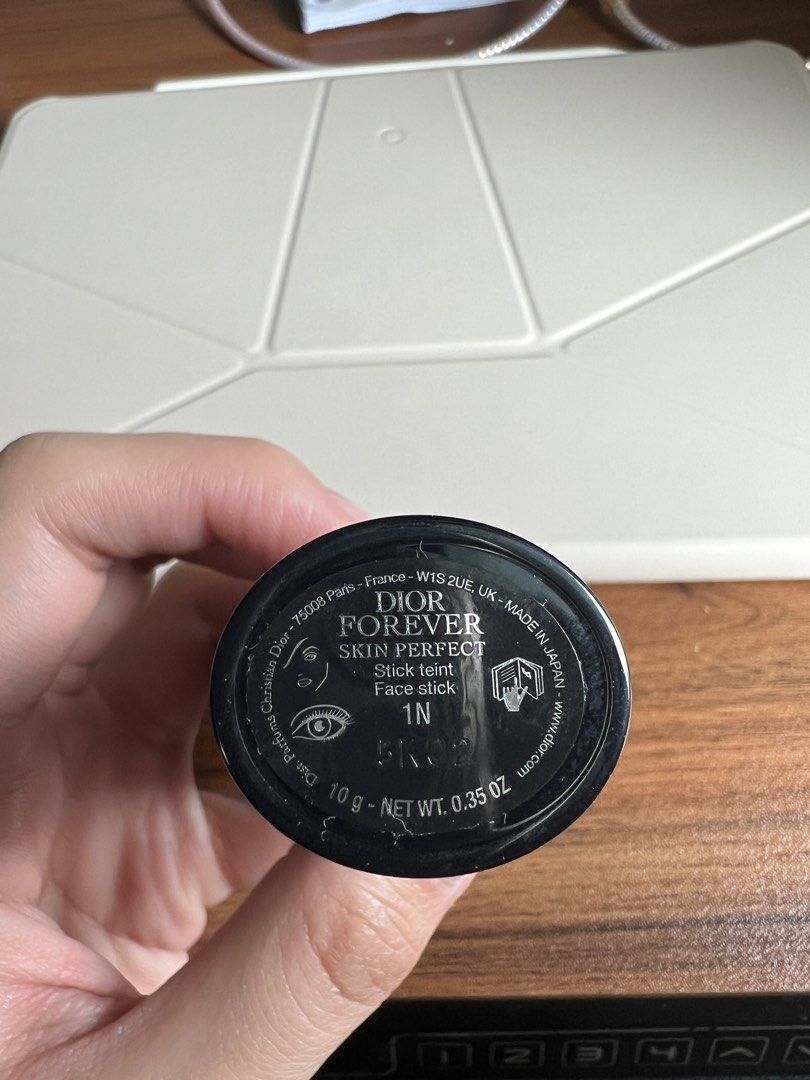 Dior Forever Skin Perfect Stick Teint 1N (Category: Makeup) located in Manila. Submitted by dockimmy (Listing ID 1467393003, Image 2). Description: Used 2 swipes only RFS: blind buy, wrong shade 😔 with freebies from Dior as well QC.