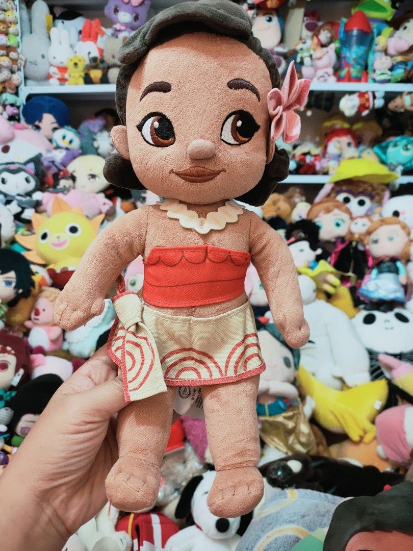 Disney Animators' Collection Moana Plush Doll (Category: Plushies & Soft Toys) located in Antipolo. Submitted by bhabiegraciefashionlab (Listing ID 1467363381, Image 1). Description: This is a Disney Animators' Collection Moana Plush Doll (approximately 12 inches / 30 cm tall), representing baby/toddler Moana from the Disney film Moana Design: Styled after the Disney Animators' Collection, featuring soft-sculpted toddler features, embroidered fac