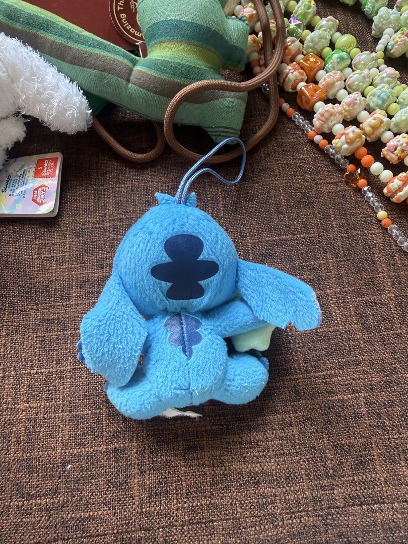 Disney Stitch and Scrump Plush Keychain. (Category: Plushies & Soft Toys) located in Bayombong. Submitted by nica7 (Listing ID 1467515747, Image 3). Description: Good condition no stain Key Details • Characters: Stitch (from Disney’s Lilo & Stitch) holding a small plush Scrump doll. • Type: Small stuffed plush keychain or bag charm with a blue cord loop..